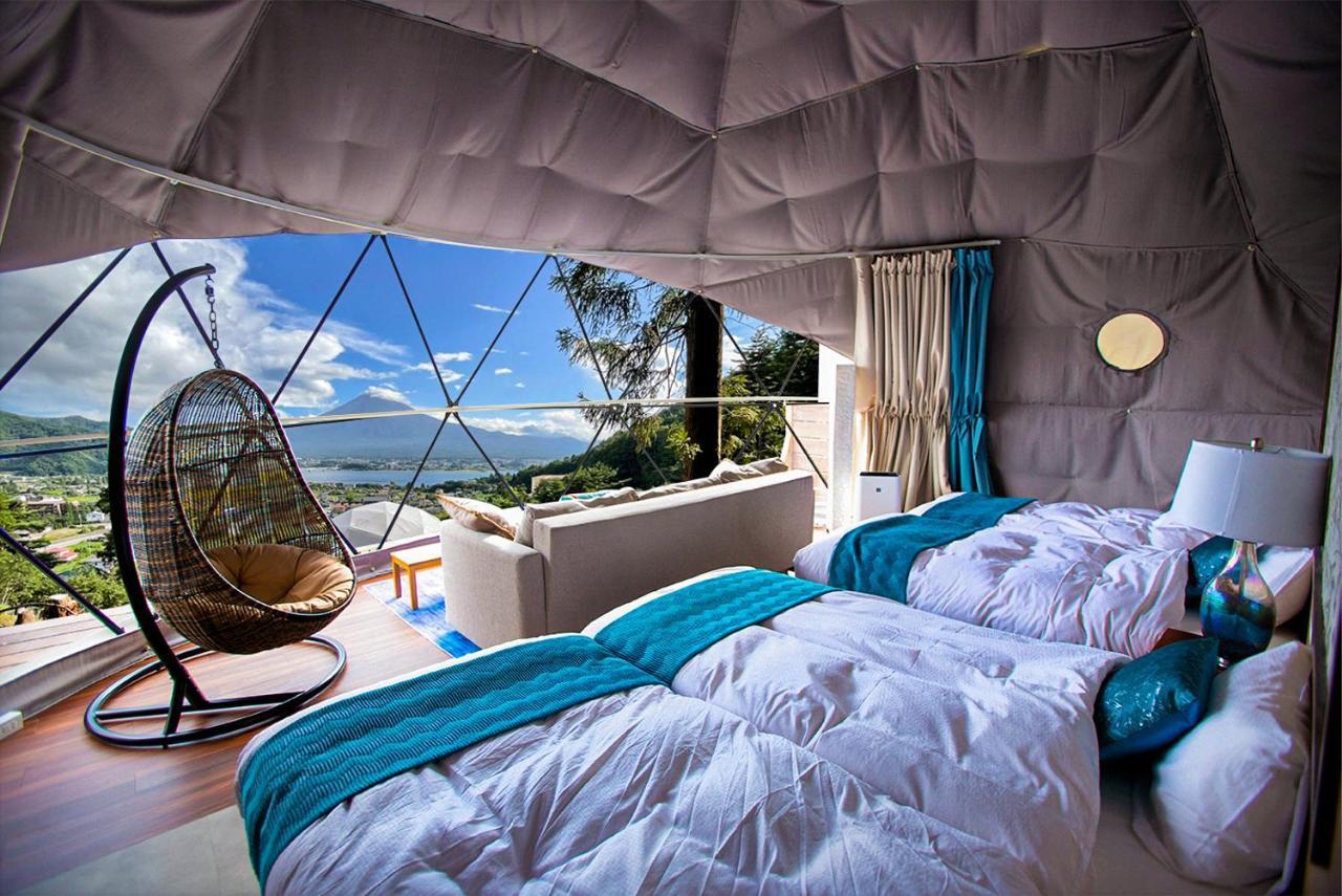 Mt.Fujiグランピングテラス　嶺乃華 Hotell Fujikawaguchiko Exteriör bild
