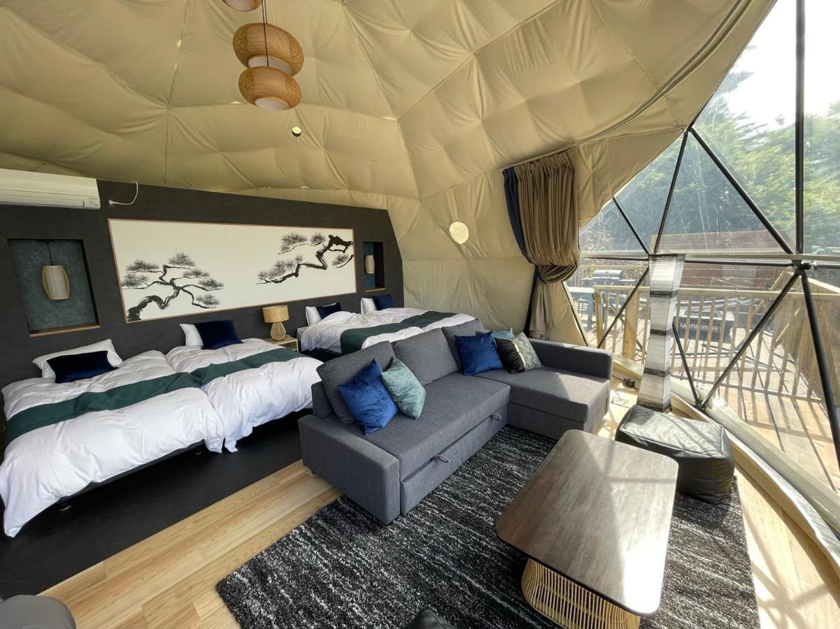 Mt.Fujiグランピングテラス　嶺乃華 Hotell Fujikawaguchiko Exteriör bild