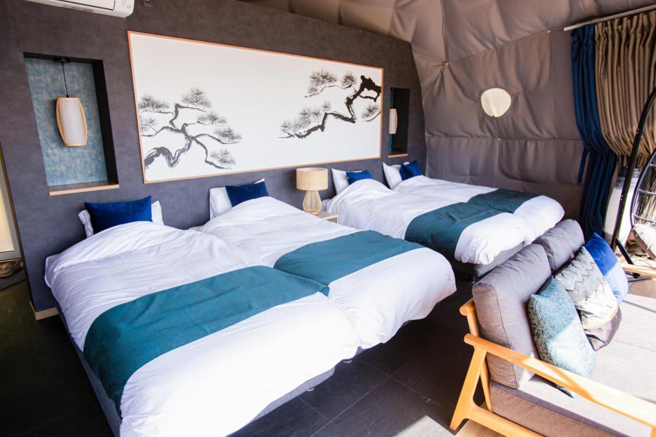 Mt.Fujiグランピングテラス　嶺乃華 Hotell Fujikawaguchiko Exteriör bild