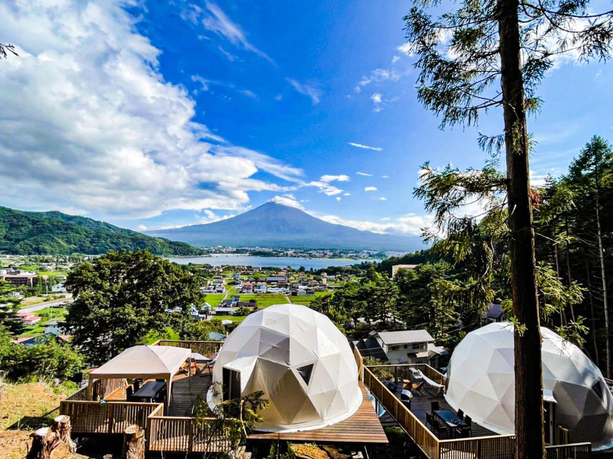 Mt.Fujiグランピングテラス　嶺乃華 Hotell Fujikawaguchiko Exteriör bild