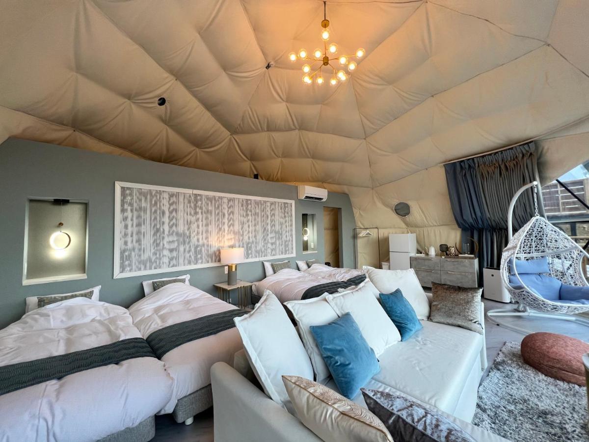 Mt.Fujiグランピングテラス　嶺乃華 Hotell Fujikawaguchiko Exteriör bild